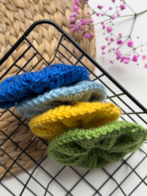 Scrunchie gumka do włosów kolor: chabrowy Scrunchie gumka do włosów kolor: chabrowy