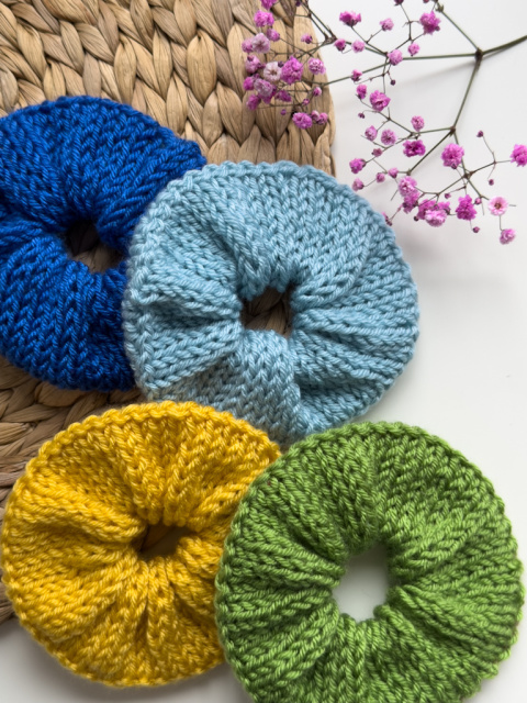 Scrunchie gumka do włosów kolor: chabrowy Scrunchie gumka do włosów kolor: chabrowy